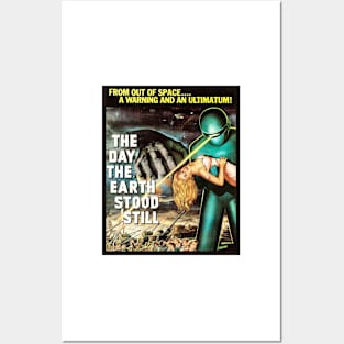 Vintage The Day The Earth Stood Still Poster (1951) Posters and Art